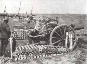 Australian 18 pounders at Ypres 1917